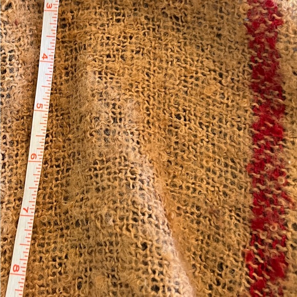 Steve Madden Turtleneck Cable Knit Fringe Poncho Cape Sweater OS Winter Fall Wo - Picture 3 of 13